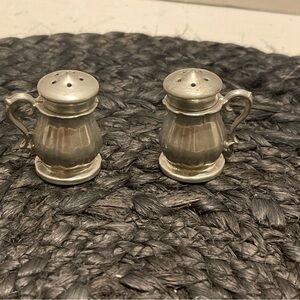 Vintage 320 solid pewter Salt and Pepper Shakers